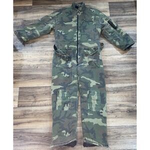 Winchester Camouflage Coveralls Mens Large L Hunting Overalls Heavy Cotton